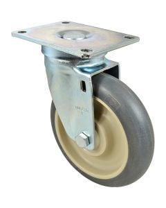 Caster, Plate (5"Od, Swvl, Gray) for Lakeside - Part # 9144