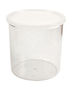 Crock(W/ Lid, Plst, 2.7 Qt, Clear for Sunkist