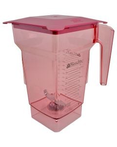 Jar (4-Sided, Red, W/Lid, 75 Oz) for Blendtec - Part # 40-619-62