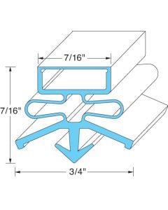 Door Gasket 22 3/8" X 31 3/8" for Beverage Air - Part# 703-372CAA