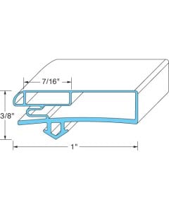 Door Gasket28-3/4 W X 63-13/16L D2D for Anthony International - Part# 02-14160-2000